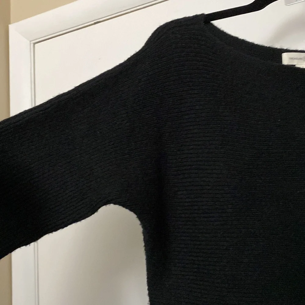 Treasure & Bond Black Boat Neck Sweater Size Small